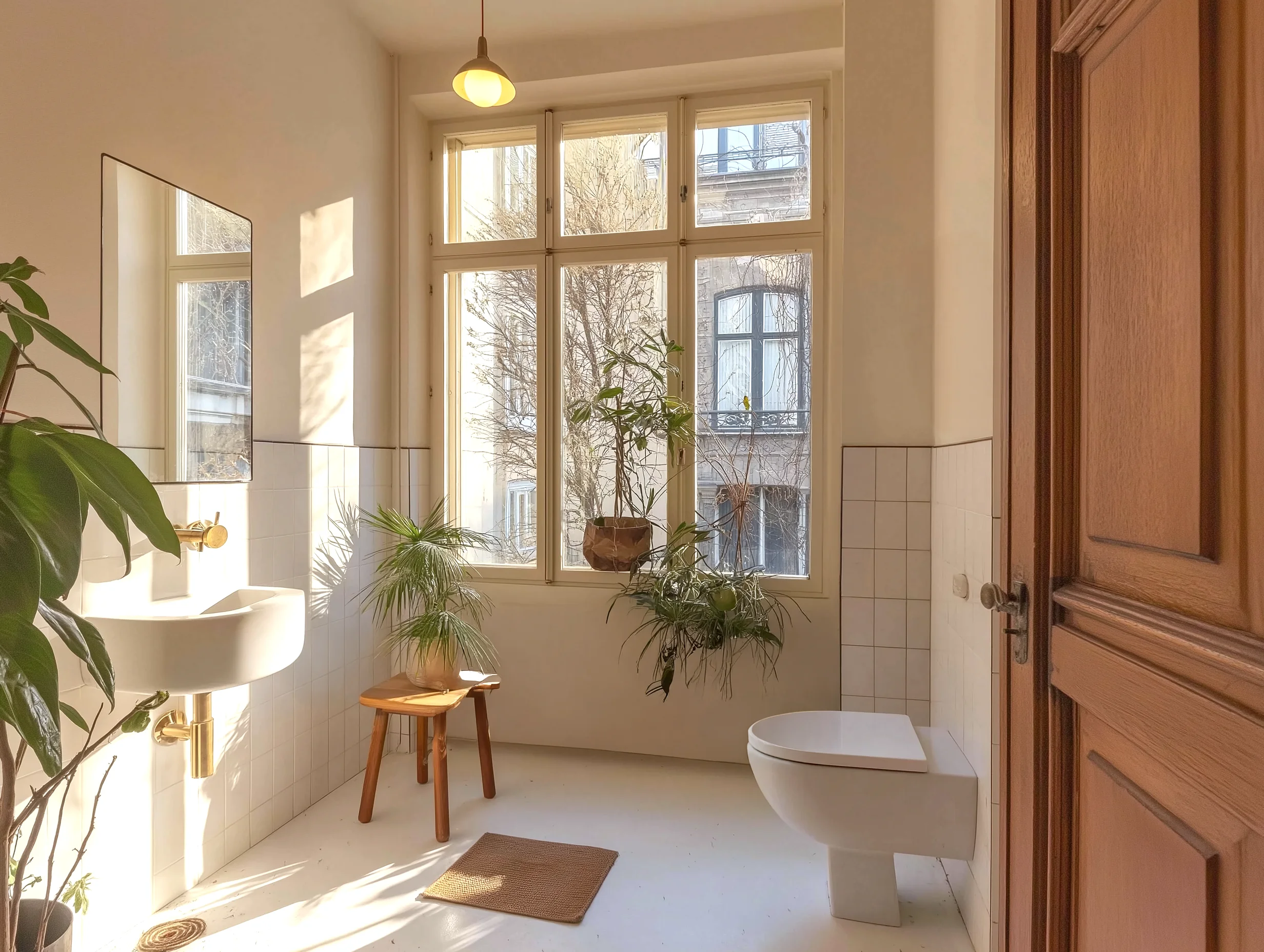 Vista aérea de un complejo arquitectónico moderno en Berlín.