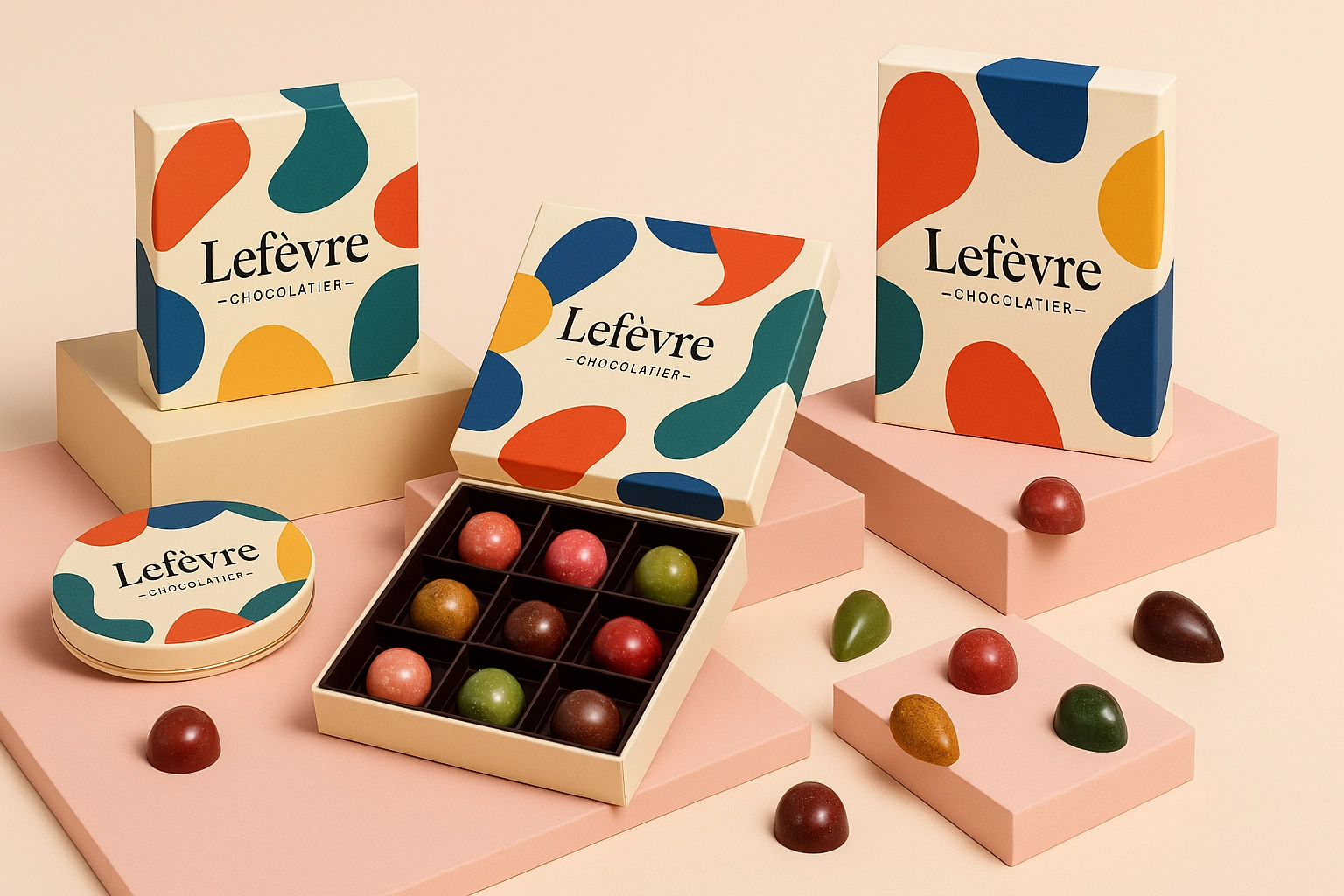 Mujer con maquillaje artístico de neón fluorescente en un ambiente oscuro.