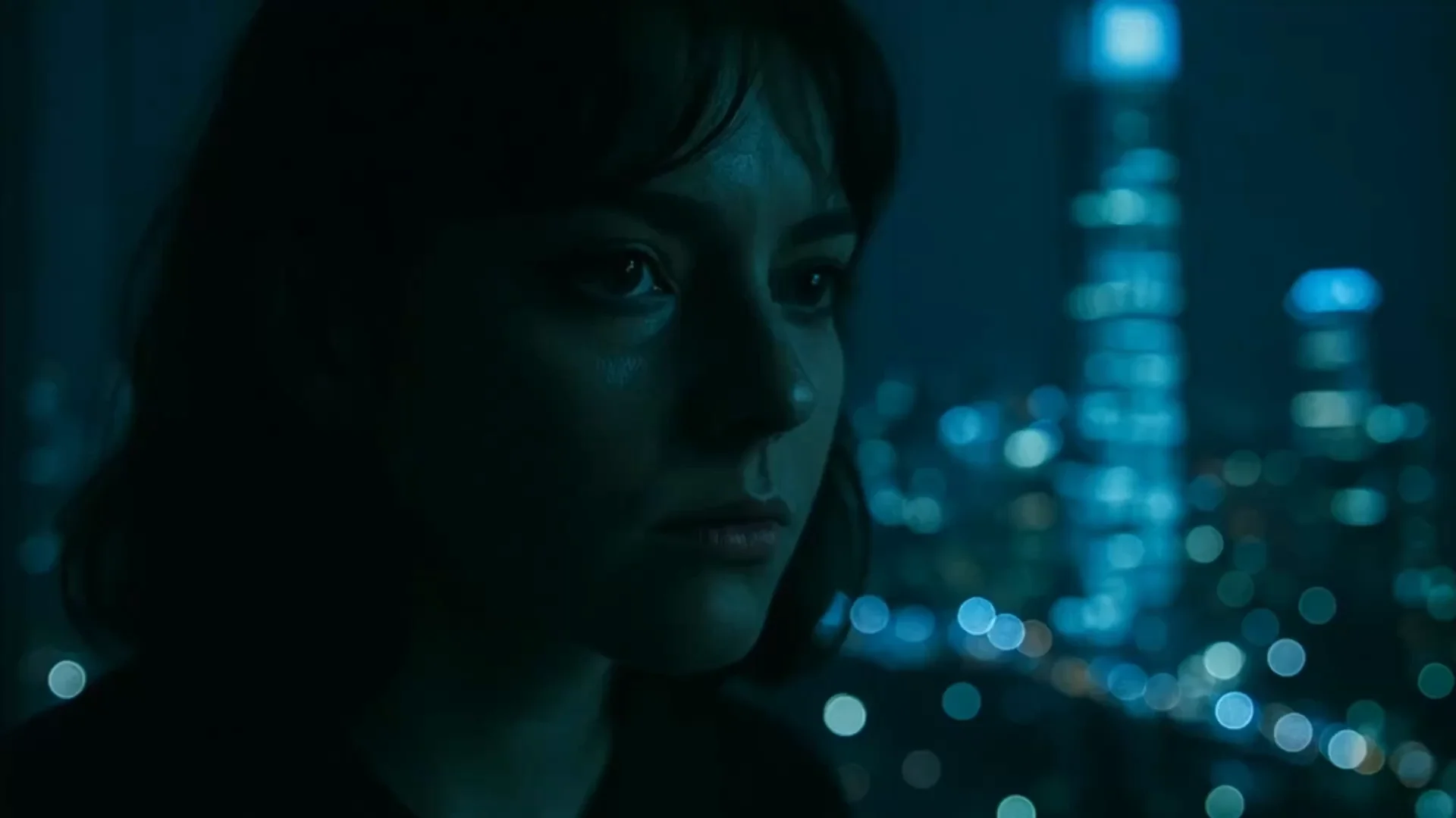 Fondo de video abstracto con partículas brillantes